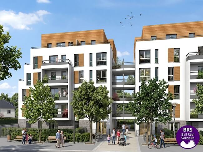 Vue 3D d’un projet immobilier en BRS dans l’Essonne