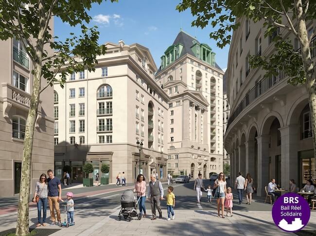 Vue 3D d’un projet immobilier en BRS dans les Hauts-de-Seine