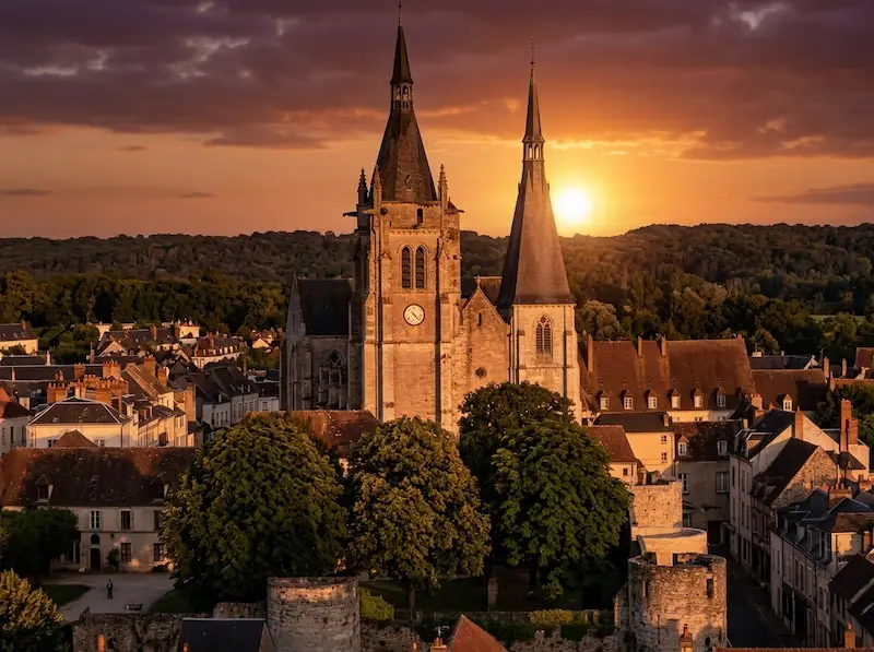 Photo d’un coucher de soleil dans l’Essonne